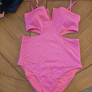 Pink Kids One Piece Swimsuit